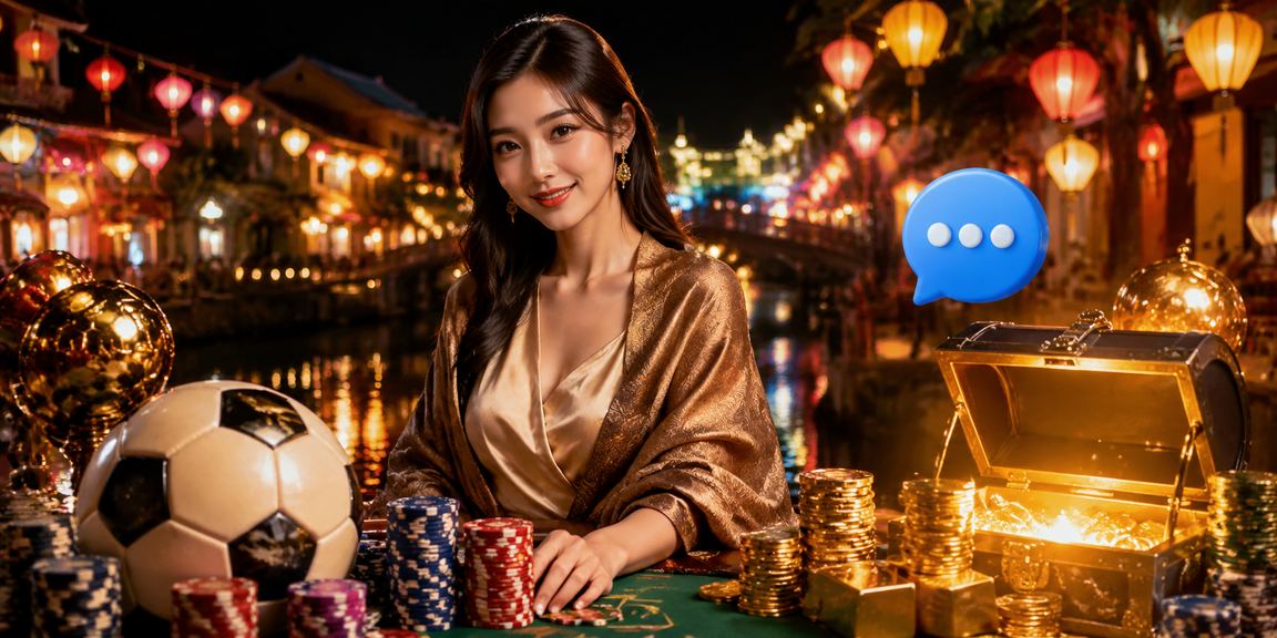 Người hâm mộ bóng đá tại Hội An theo dõi kèo cược dưới ánh đèn lồng rực rỡ