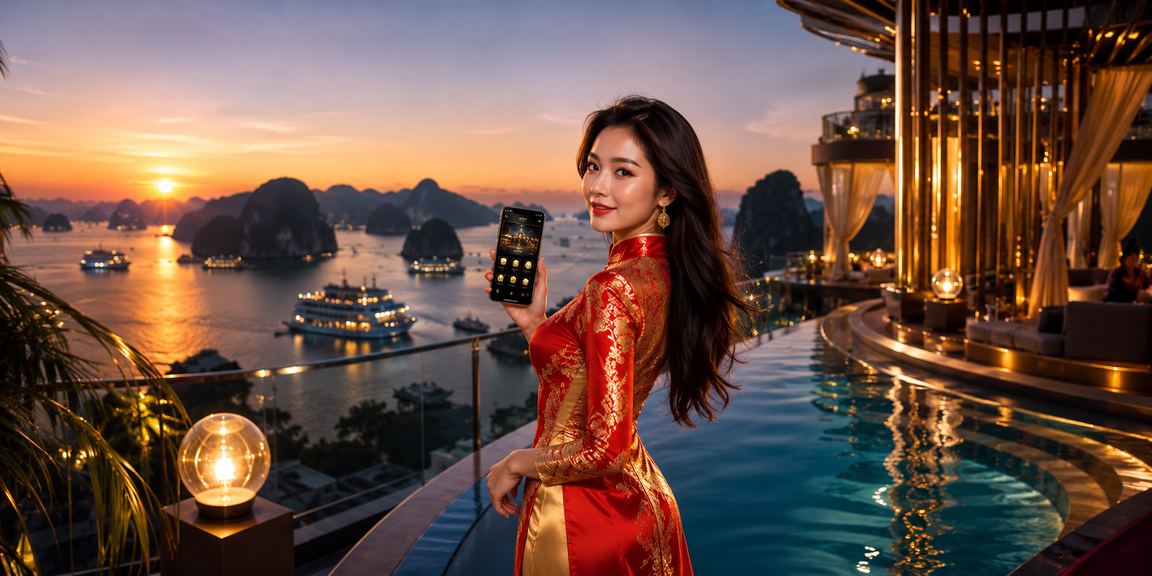 Bàn casino trực tuyến với thiết kế phong cách Việt Nam hiện đại